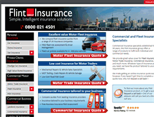 Tablet Screenshot of flintinsurance.co.uk